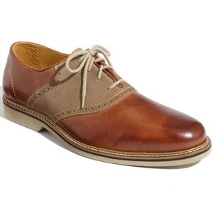 Elegant Tan and Brown Men's Derby Shoes